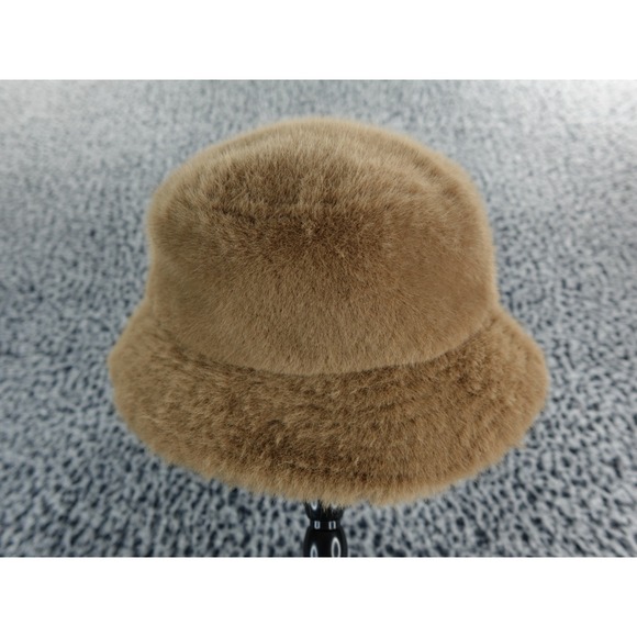 Levis Faux Fur Bucket Hat Tan Warm Winter Cozy Casual Unisex Medium - Picture 4 of 9